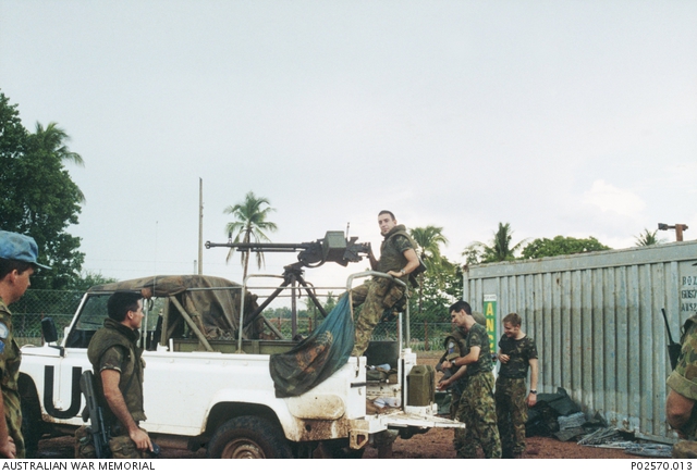 The DShK mounted in the Perentie at Sisophon, August 1993 — the reference for this model; linked only.