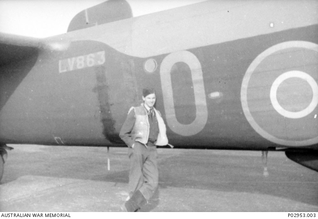 Informal portrait of 420539 Flying Officer (FO) George Martin Burcher ...