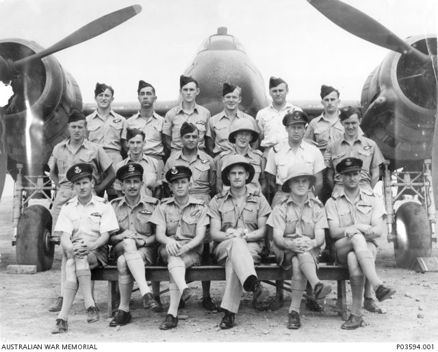 Group portrait of the graduates of No 1 Course (Beaufighters), No 5 ...