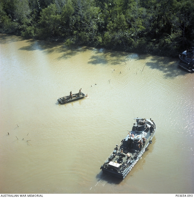 Aerial view of RAN,USN and Army of the Republic of Vietnam (ARVN ...