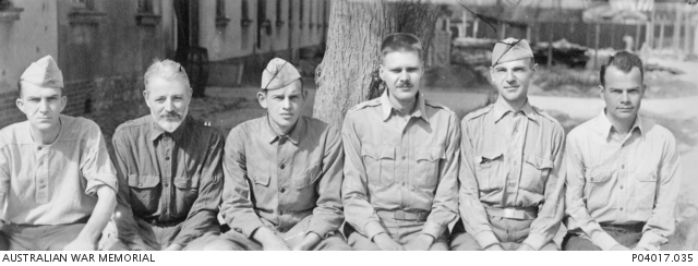 Group portrait of prisoners of war (POWs) from Zentsuji Camp at Shikoku ...