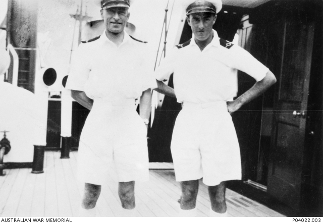 3rd and 4th Mates Allan Scott Smith and Eric H Pyett on board HMAHS ...