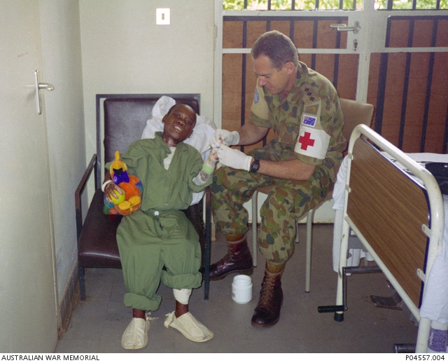 Australian Defence Force (ADF) Physiotherapist Captain Ross Railton ...