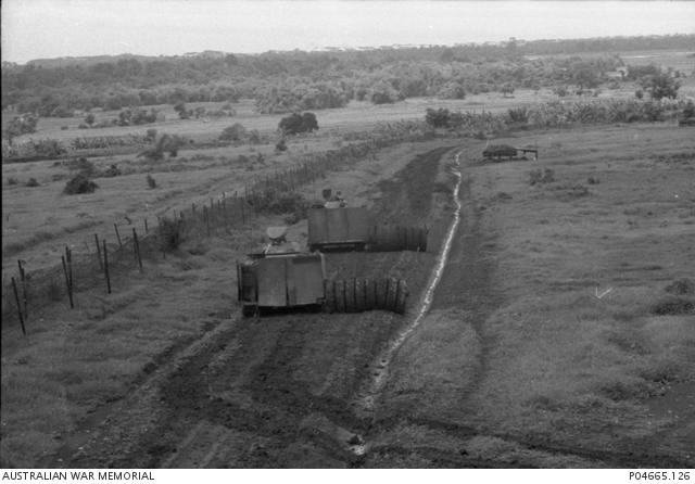 Two M113A1 Armoured Personnel Carriers (APCs) that have been specially ...