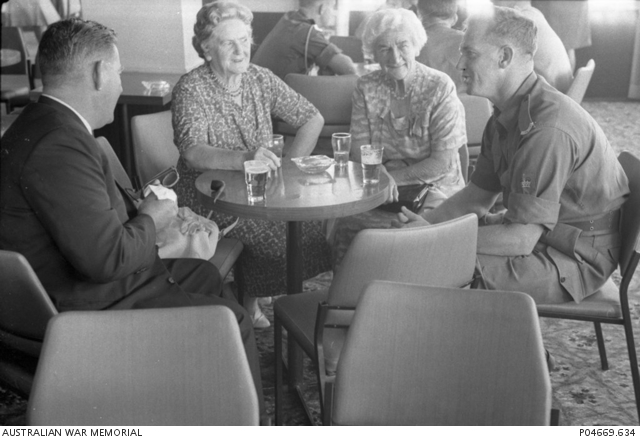 At Sydney (Kingsford Smith) Airport, an unidentified Warrant Officer ...