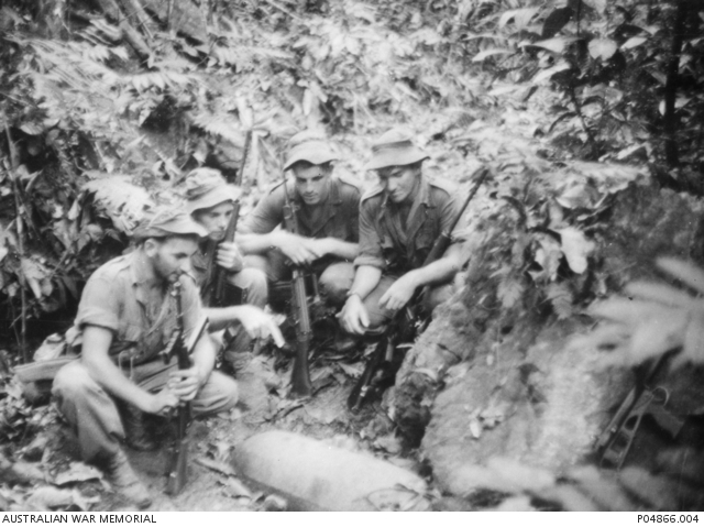 Four men from A Company, 1st Battalion, The Royal Australian Regiment ...