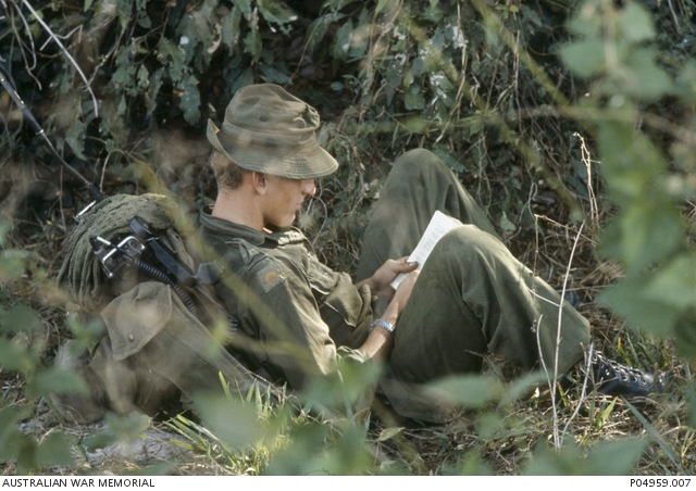 An unidentified soldier of the 1st Battalion, The Royal Australian ...