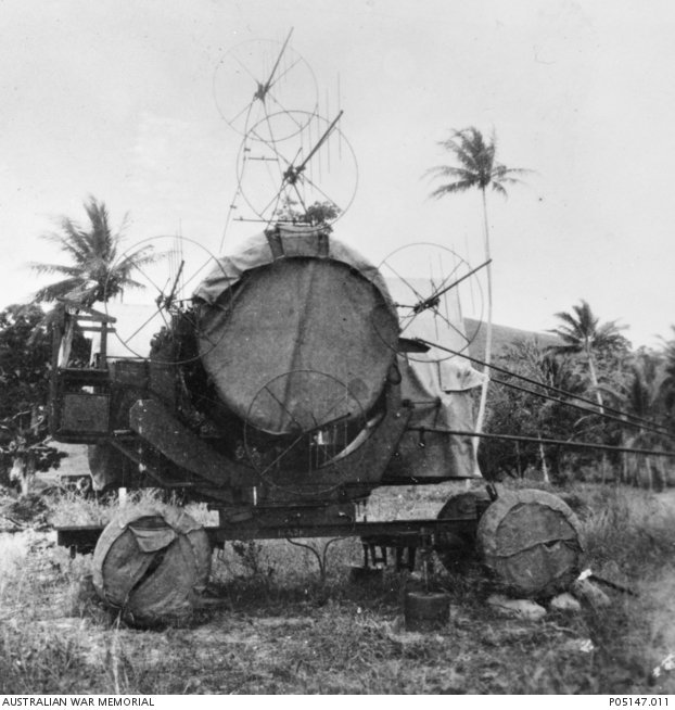 The front view of a British manufactured 60 inch (150 cm) radar ...