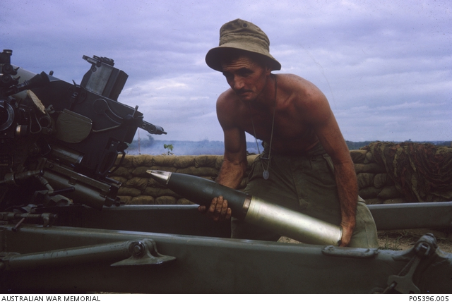 61367 Sergeant (Sgt), Ian Charles Morley, the Gun Sergeant for 'C' gun ...