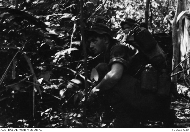Two unidentified Australian soldiers from 6th Battalion, The Royal ...