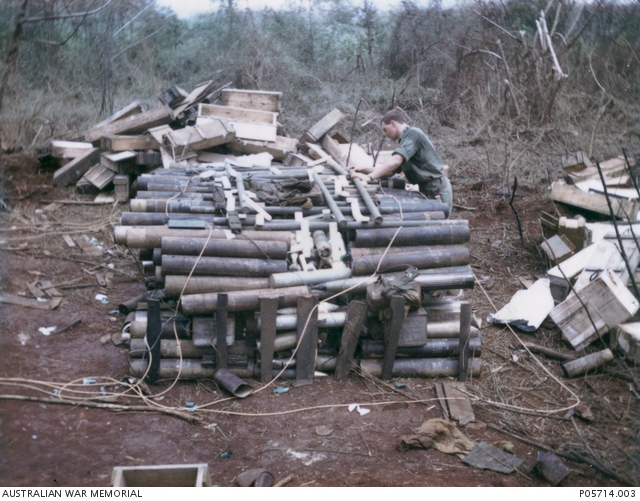 Ammunition disposal by the 3rd Contingent, Clearance Diving Team 3 ...