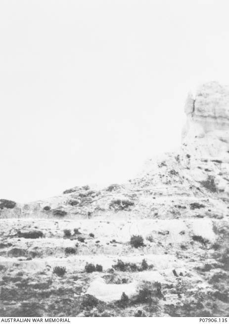 The Sphinx above Anzac Cove. One of a series of photographs taken on ...
