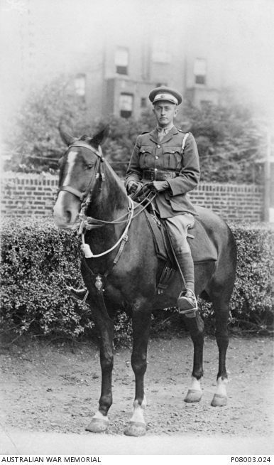 Portrait of 7794 Lieutenant (Lt) Arthur George Edmondson, 5th Field ...