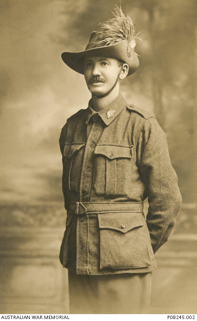 Studio portrait of 2269 Private (Pte) Archibald Arthur Nichols, 2nd ...