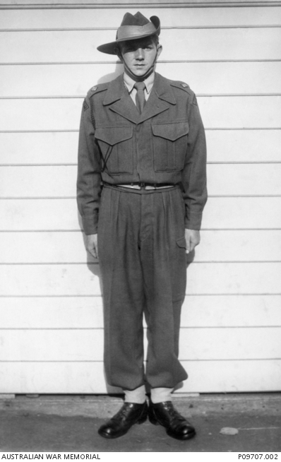 Outdoor portrait of Cadet Lieutenant Maxwell Thomas Turrell, the last ...