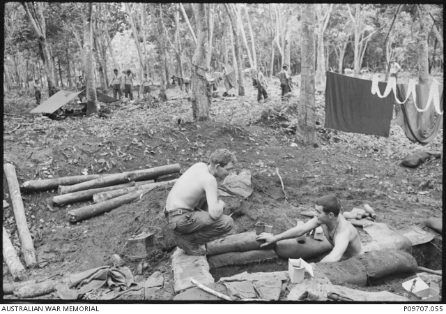 The 6th Battalion, The Royal Australian Regiment (6RAR) establishes a ...