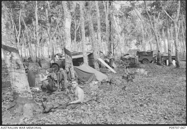 The 6th Battalion, The Royal Australian Regiment (6RAR) establishes a ...