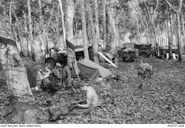 The 6th Battalion, The Royal Australian Regiment (6RAR) establishes a ...