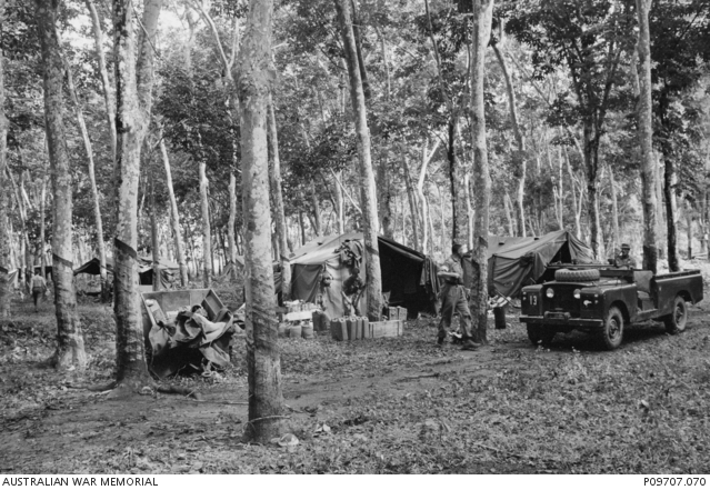 The 6th Battalion, The Royal Australian Regiment (6RAR) establishes a ...