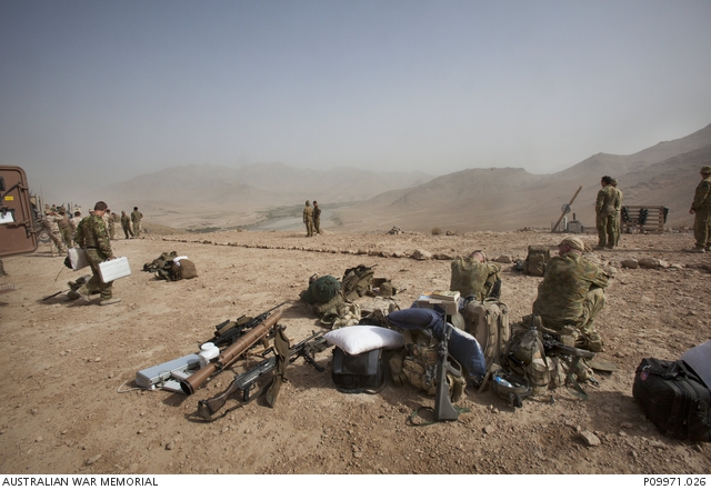 Day 1, Patrol Base Razaq. One of a series of photographs taken by Gary ...