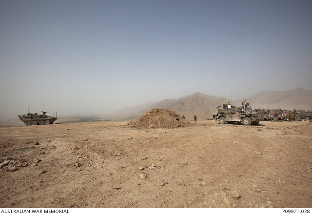 Day 1, Patrol Base Razaq. One of a series of photographs taken by Gary ...