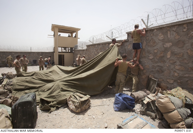 Day 1, Patrol Base Razaq. One of a series of photographs taken by Gary ...
