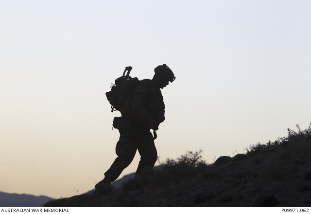 Returning from patrol to Patrol Base Razaq. One of a series of ...