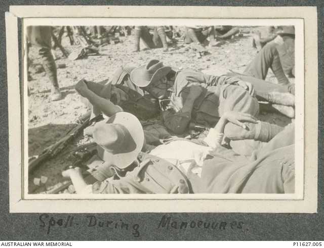 Informal outdoor group portrait of soldiers from No 7 Platoon, 8th ...