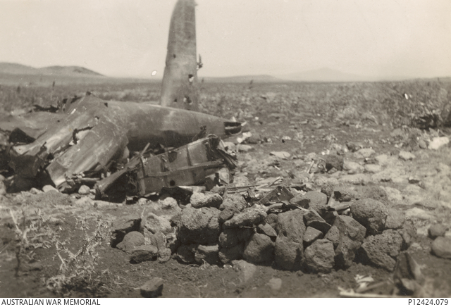 Wreckage of a French Glen Martin aircraft, shot down by 481 Squadron ...