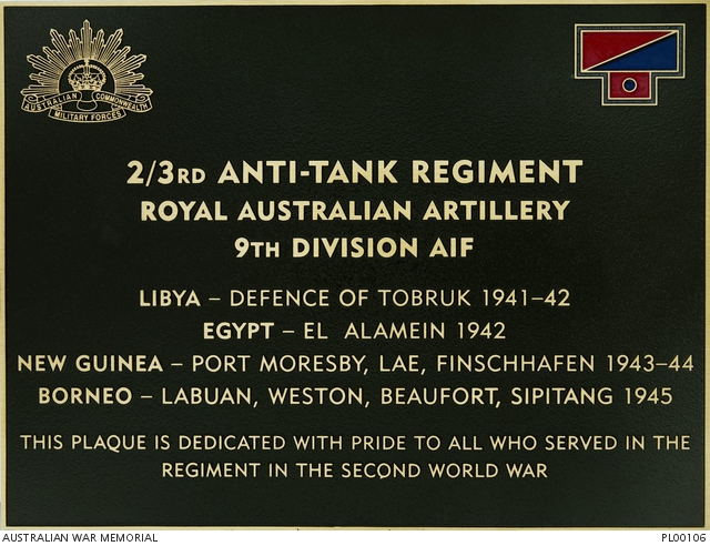 2/3rd Anti-Tank Regiment | Australian War Memorial