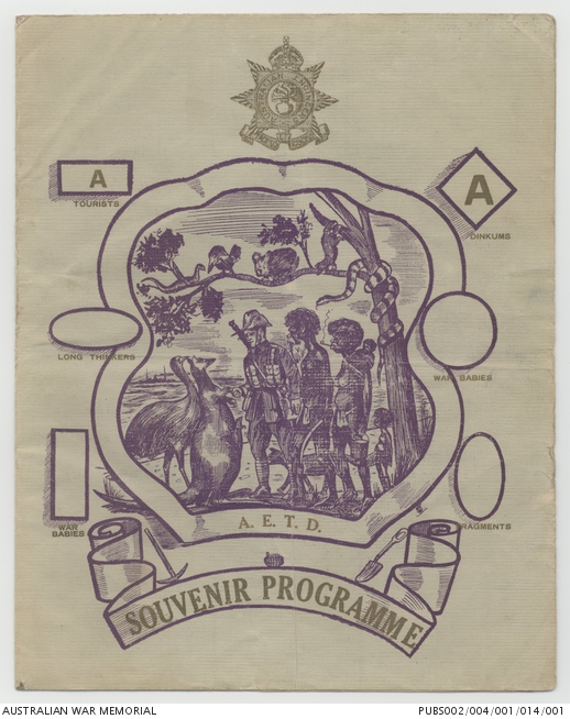 [Concert program] Item 1: AETD [Australian Engineers Training Depot ...