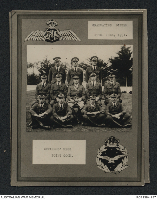 [Menu] Graduation Dinner, Officers’ Mess, Point Cook | Australian War ...