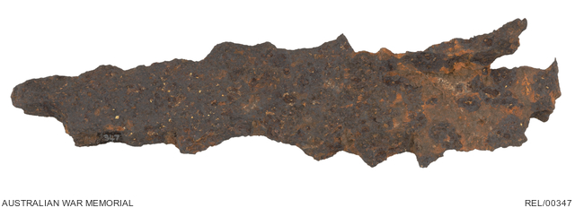 Shrapnel fragment, Western Front | Australian War Memorial