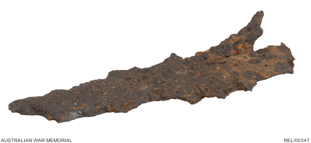 Shrapnel fragment, Western Front | Australian War Memorial