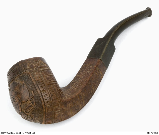 Hand Carved Smoker's Pipe : Trooper Sydney Norfolk Barnby, 2 New South  Wales Mounted Rifles