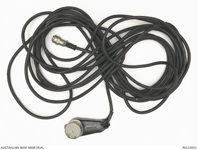HMAS Brisbane : Hand-held Microphone mouthpiece | Australian War Memorial