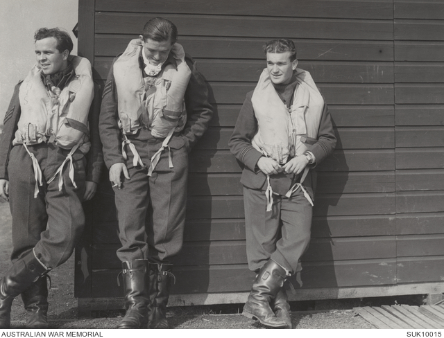 402150 Sergeant (Sgt) K. B. Chisholm; 407547 Sgt K. L. Milne; Flight ...