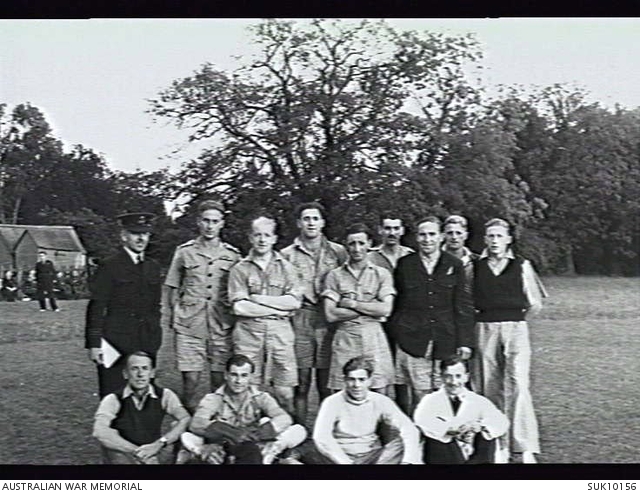 Yorkshire, England. C. 1942-02. Group portrait of members of No. 458 ...