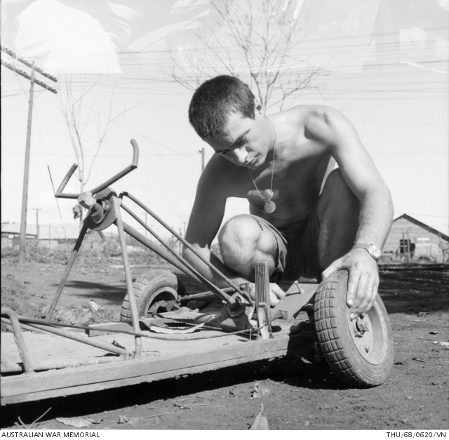 Nui Dat, South Vietnam. 1968-06. The off-duty hours provide an ...