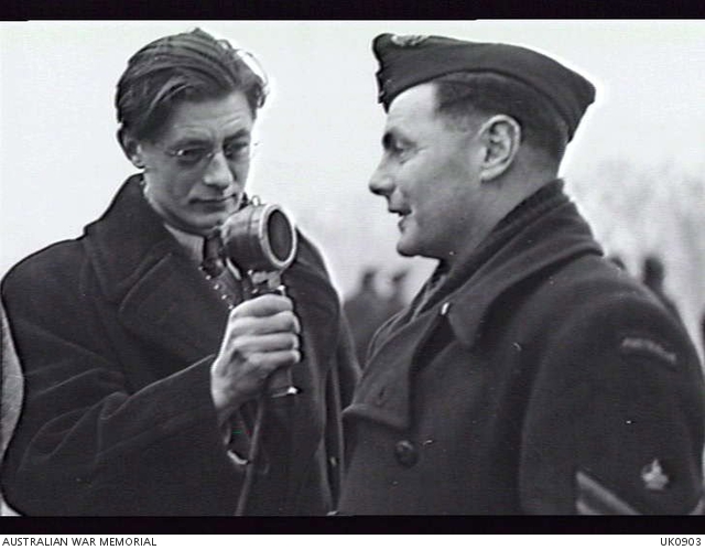 LONDON ENGLAND 1944 01 08 418945 FLIGHT SERGEANT E A HARRIS OF GLENHUNTLY VIC ONE OF THE 