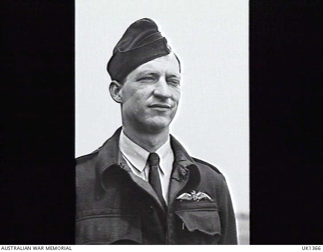 Portrait of 414490 Warrant Officer Charles Francis Hotz RAAF, of Monto ...