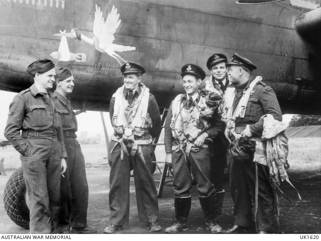 Informal Group Portrait Of RAF Ground Staff With RAAF And Royal New 