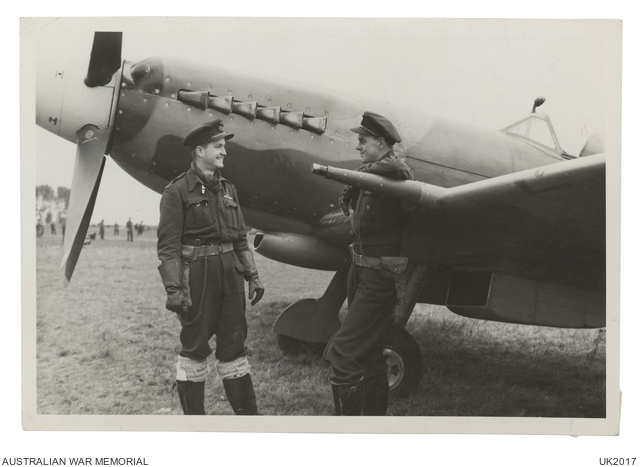 HOLLAND. 1944-10-16. RAAF MEMBERS, 414286 FLYING OFFICER (FO) D. J ...