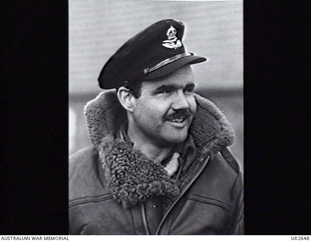 Europe. 1945-03-02. Portrait of 416848 Pilot Officer E. Hurrel, RAAF ...