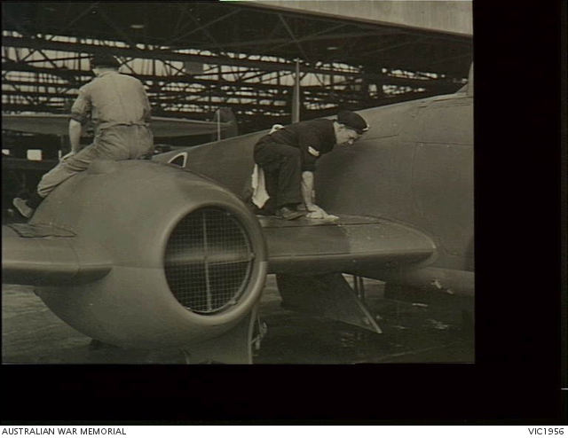 Laverton, Vic. 1946-06-05. 13641 Corporal (Cpl) S. Wilson of Bendigo ...