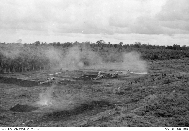 Troop lift out of Nui Dat by Iroquois helicopters of No. 9 Squadron ...
