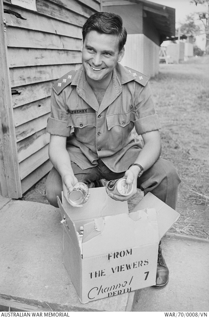 Nui Dat, South Vietnam. 1969-12. Captain Douglas Formby of Albany, WA ...
