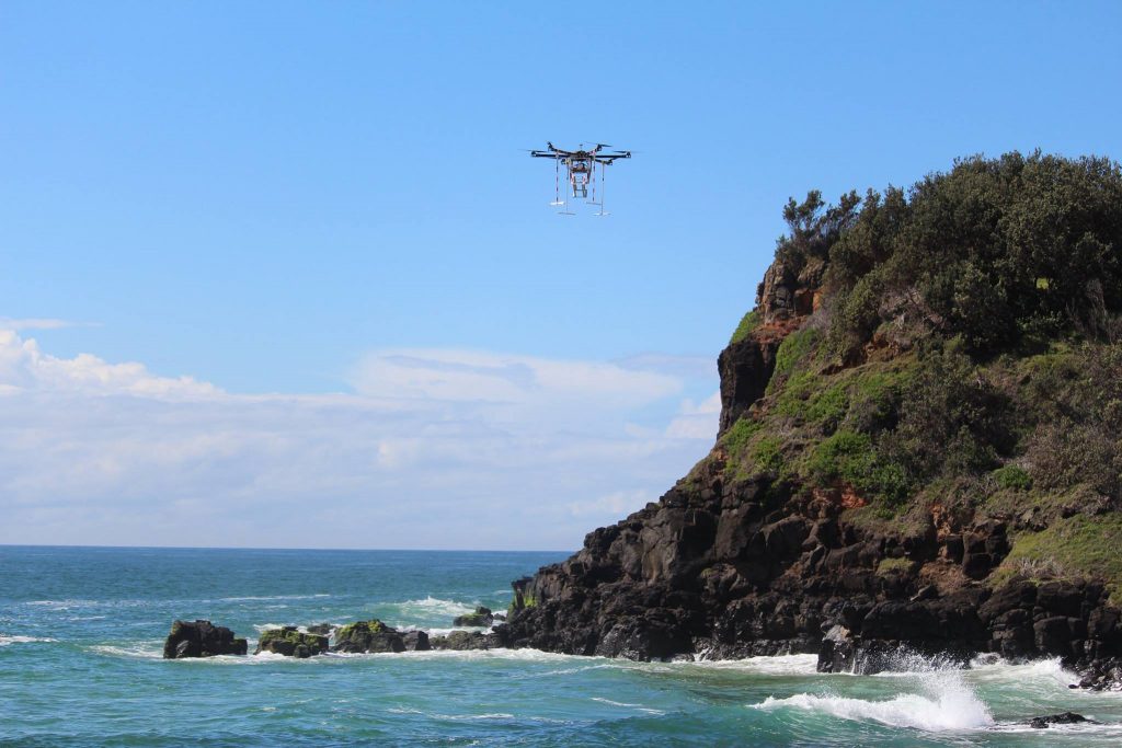 Drone scattering service Blue Horizon Memorials can release your loved one’s ashes above a beach, ocean, or anywhere.