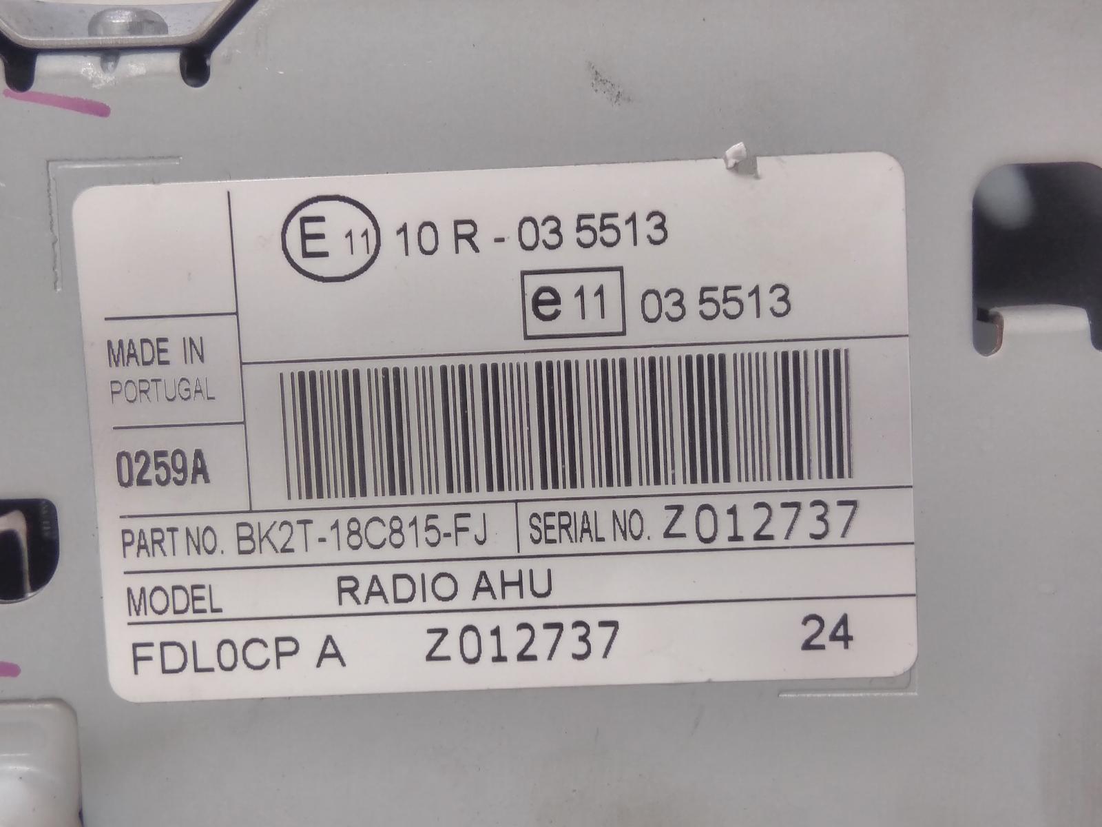 View Auto part Radio/Cd/Dvd/Sat/Tv Ford Transit Custom 2014