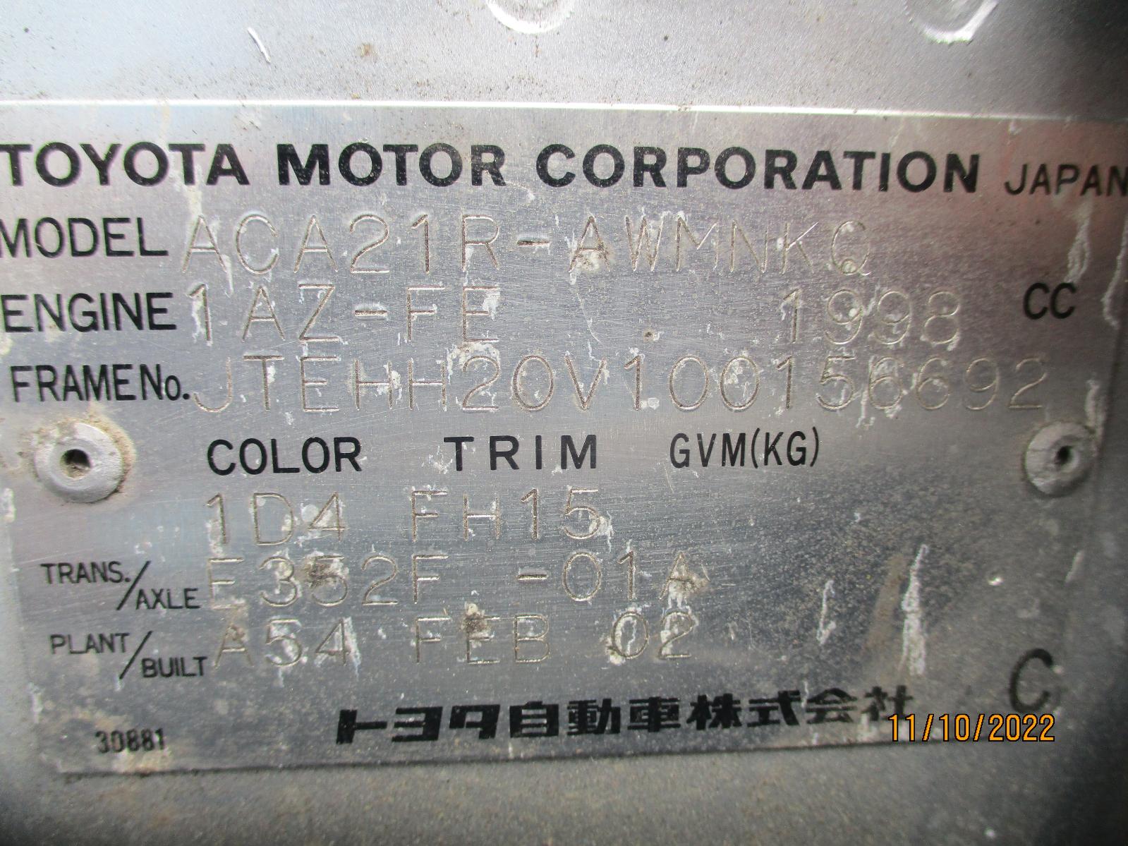 Pwr Dr Wind Switch Rav4 Toyota 2002